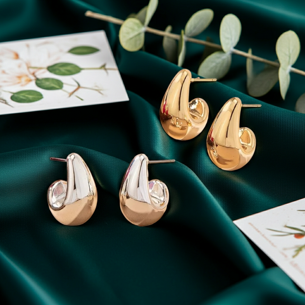 Draperad långklänning med fladdermusärmar färg Rost