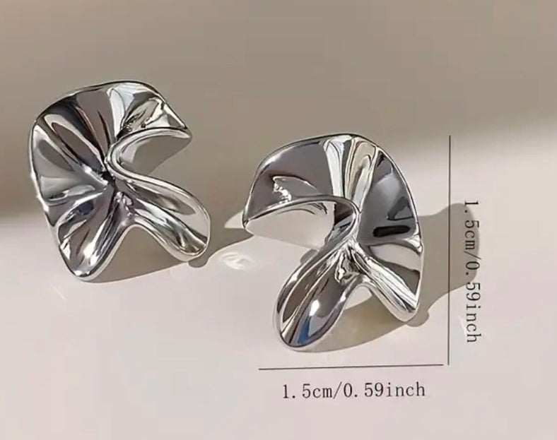 Flow Örhänge – Guld & Silver