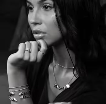 Roof plain neck 39-44cm Silver