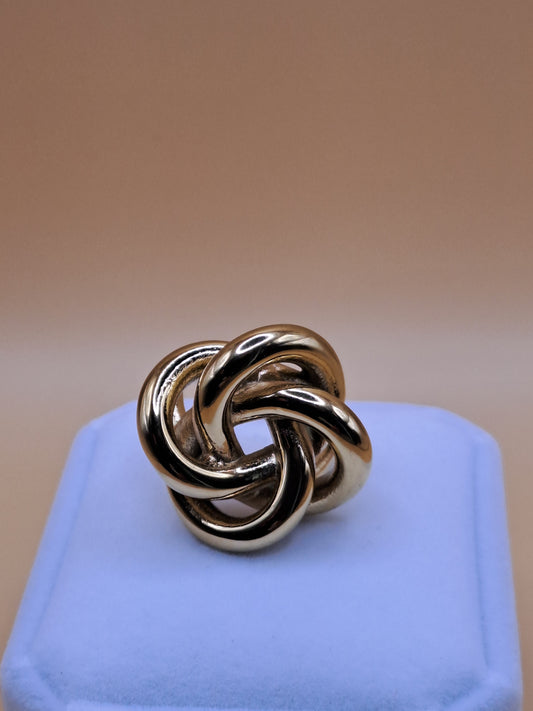 Eternity Circle of Trust ring i 18K guldpläterat rostfritt stål (PVD) Vattensäker