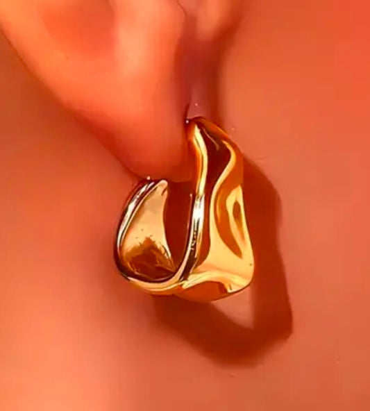 Wave Örhänge – Guld