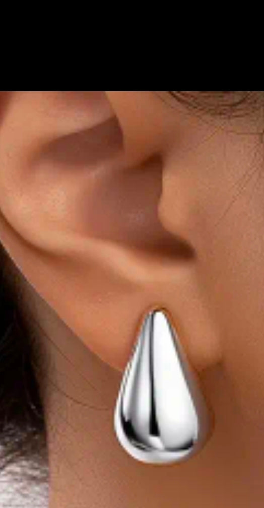 Drop Earrings Guld & Silver