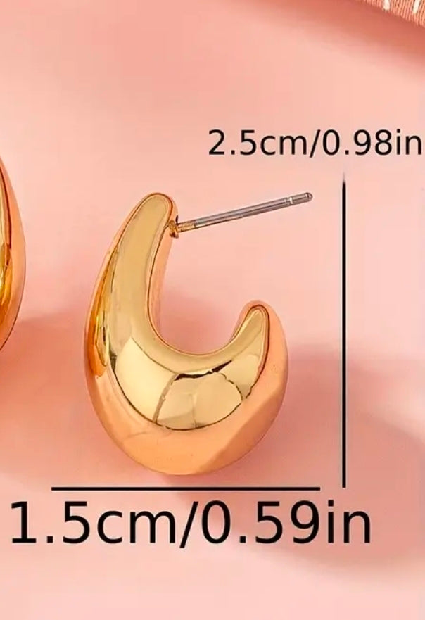 Drop Earrings Guld & Silver