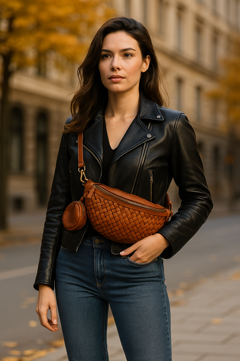 Ambra – handgjord italiensk läderväska